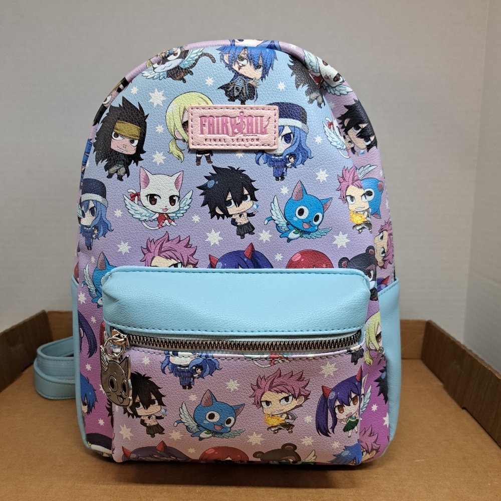 Fairy tail Chibi Anime Mini Loungefly Style Backpack